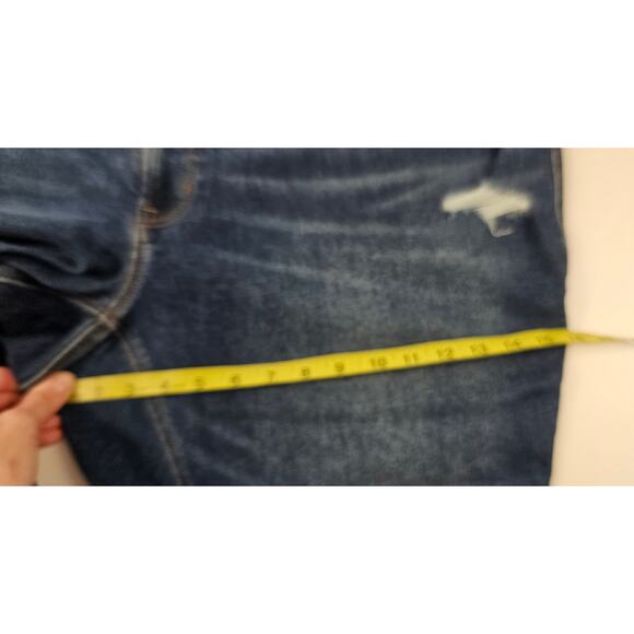 NWT old navy rockstar super skinny size 28 plus size distressed cropped stretch - Picture 5 of 8
